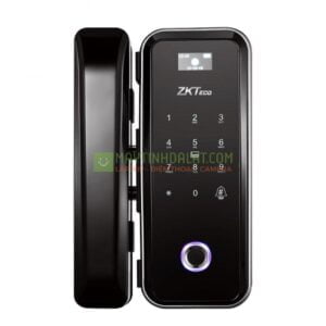 Khóa cửa vân tay thông minh ZKTECO GL300 dùng cho cửa kính, mật khẩu, thẻ, có nút chuông gọi cửa, remote điều khiển