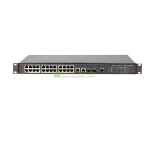 Thiết bị mạng HUB -SWITCH POE Kbvision KX-CSW24SFP2 (24 x 10/100Mbps PoE Ports + 2 SFP ports 1000Mbps + 2 port Uplink 1000Mbps)