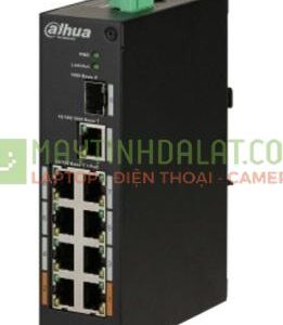 Thiết bị mạng HUB - SWITCH POE Dahua DH-PFS3110-8ET-96 (Switch PoE hai lớp Unmanaged, cổng giao tiếp: 1*1000Mbps BASE-X, chống sét 6KV)
