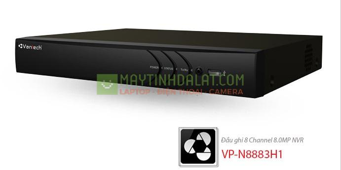 Đầu ghi hình IP Vantech VP-N8883H1 (8 Channel NVR, độ phân giải 8.0MP, phát lại thông minh, chuẩn nén H.265+)