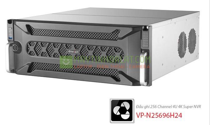 Đầu ghi hình IP Vanech VP-N25696H24 (256 CHANNEL NVR, độ phân giải 8.0MP, cảnh báo đăng nhập, chuẩn nén H.265+)