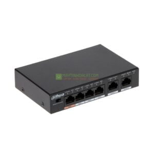 Switch PoE DAHUA DH-PFS3006-4ET-60 (6 Port 10/100Mbps, chuẩn nén H.265+)