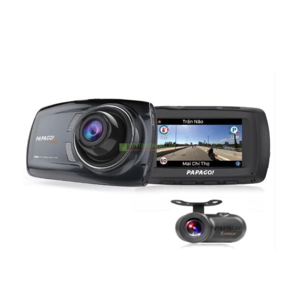 Camera sau Papago S1 tích hợp với camera Vietmap Papago S70G