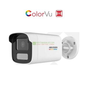 Camera IP thân trụ Colorvu Hikvision DS-2CD1T27G0-LUF C 2MP, ánh sáng trắng 50m, tích hợp mic, thẻ nhớ MicroSD