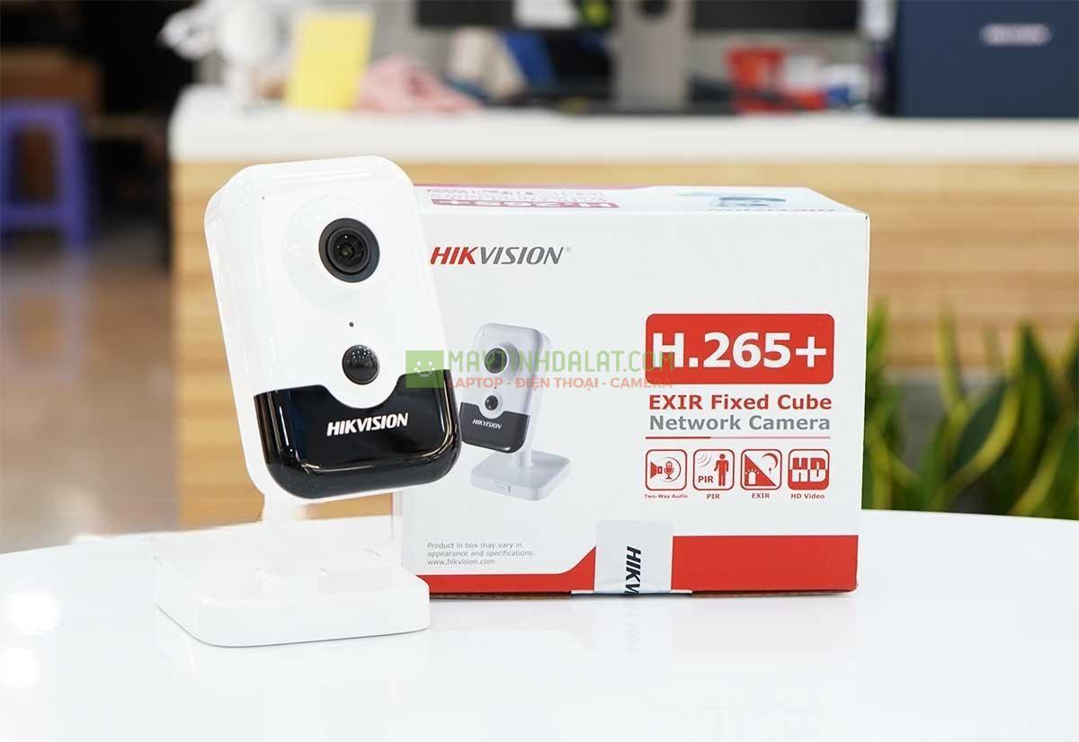 Camera IP wifi Cube không dây Hikvision DS-2CD2421G0-IW 2MP 1080P, wifi tầm xa 80m, tích hợp mic và loa