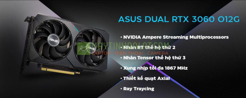 Card màn hình Asus DUAL-RTX 3060-O12G-V2 Card màn hình Asus DUAL-RTX 3060-O12G-V2