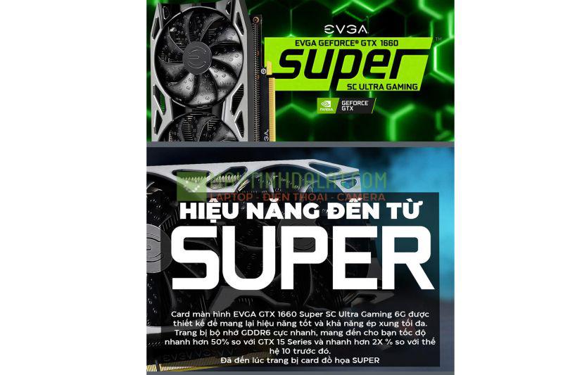 Card màn hình EVGA GTX 1660 Super SC Ultra Gaming 6G