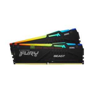 Ram Desktop Kingston Fury Beast RGB (KF552C40BBAK2-32) 32GB (2x16GB) - DDR5 5200...